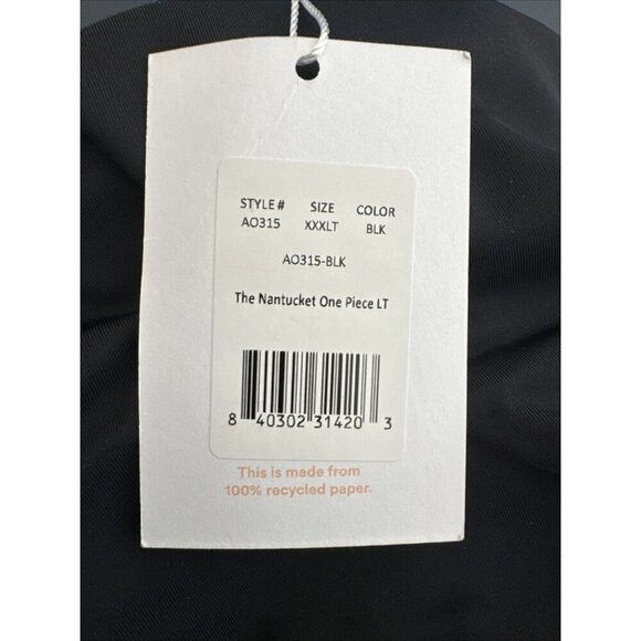 Andie XXXL Tall Nantucket 1 Piece swimsuit A0171 NWT One Shoulder 9543 - Picture 13 of 16